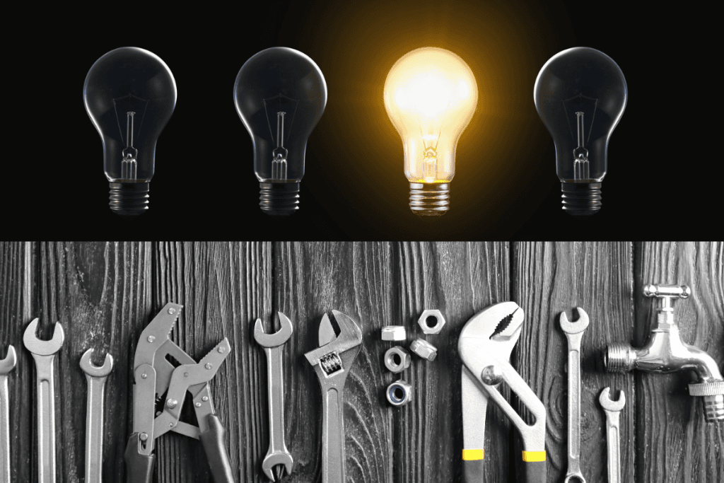 24/7 electricians & plumbers shows tools used for burst geysers and lighting installations in Gordon's Bay Cape Town